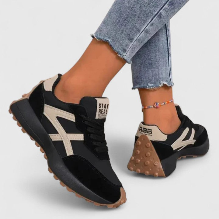 Women's Contrast Panel Chunky Sole Trainers