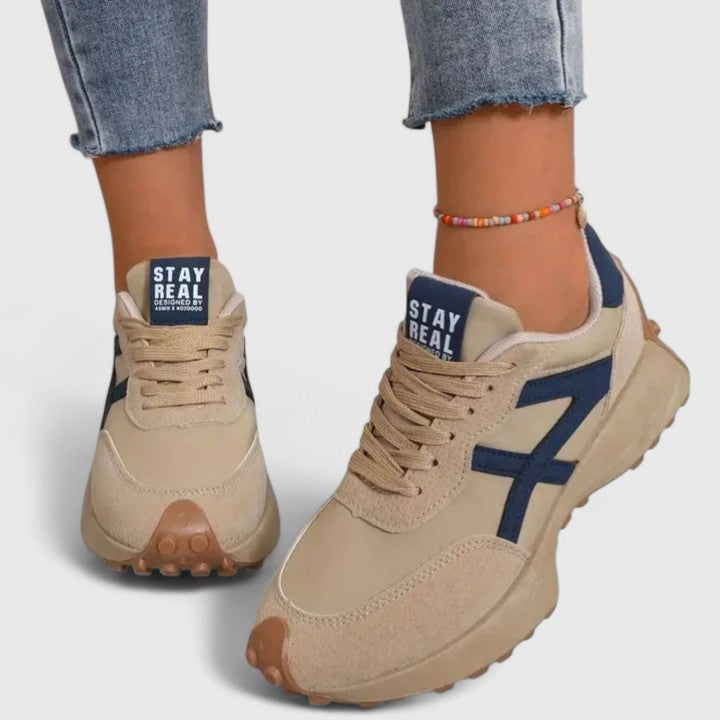 Women's Contrast Panel Chunky Sole Trainers