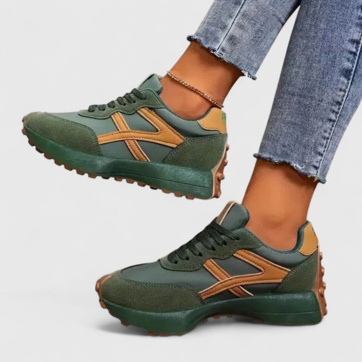 Women's Contrast Panel Chunky Sole Trainers
