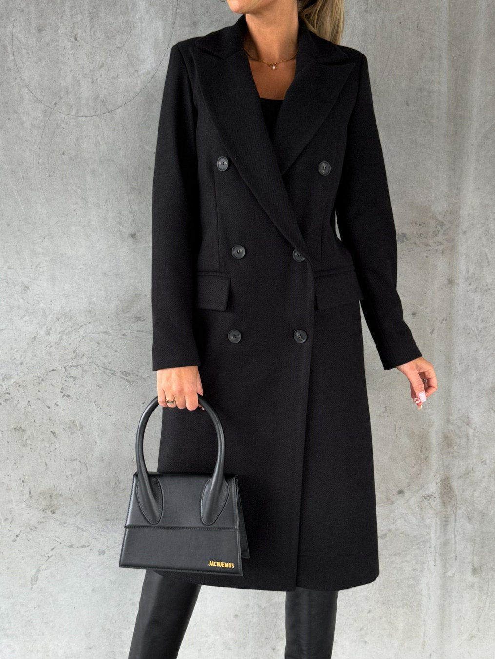 Women's Double Breasted Tailored Longline Coat