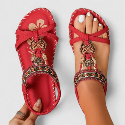 Open Toe Sandals With Secure Heel Cap