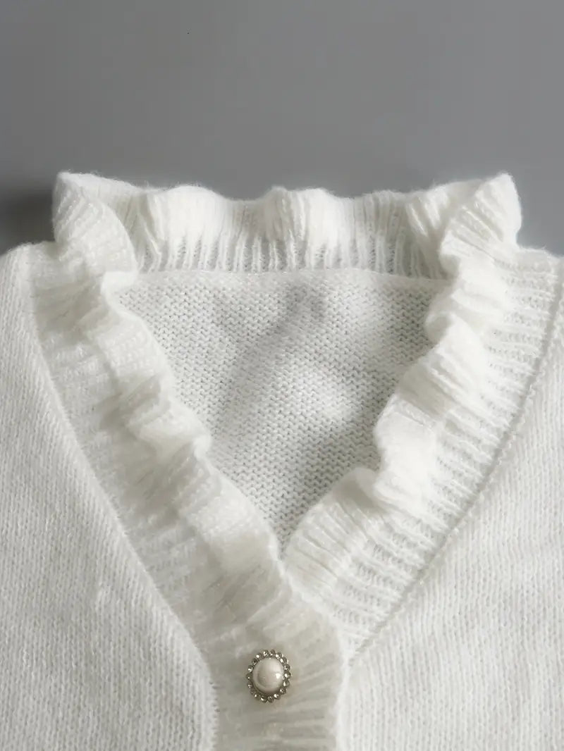 Women's Ruffle Detail Knit Jumper