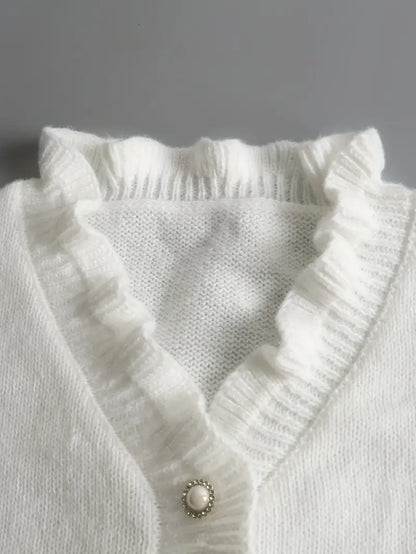 Women's Ruffle Detail Knit Jumper
