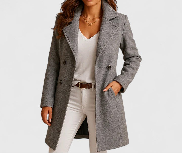 Women's Slim-Fit Lapel Coat