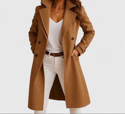 Women's Slim-Fit Lapel Coat