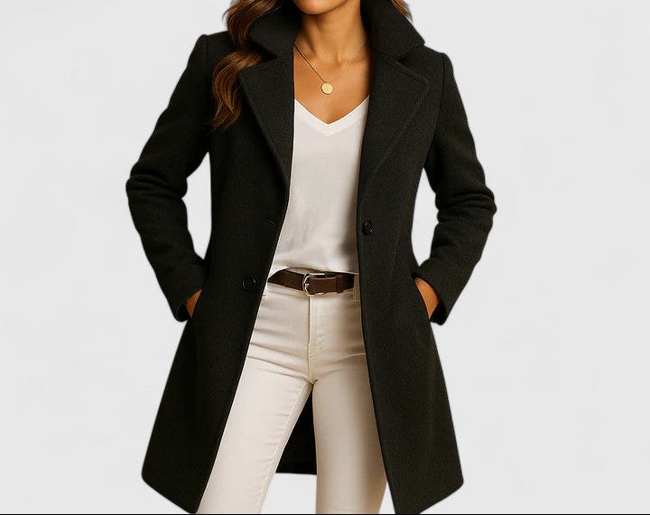 Women's Slim-Fit Lapel Coat