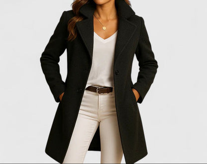 Women's Slim-Fit Lapel Coat