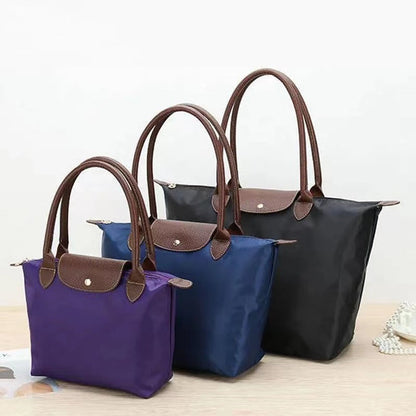 Classic Large Tote Bag With Contrast Handles