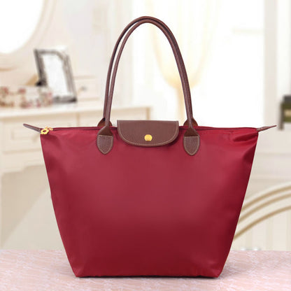 Classic Large Tote Bag With Contrast Handles