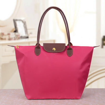 Classic Large Tote Bag With Contrast Handles