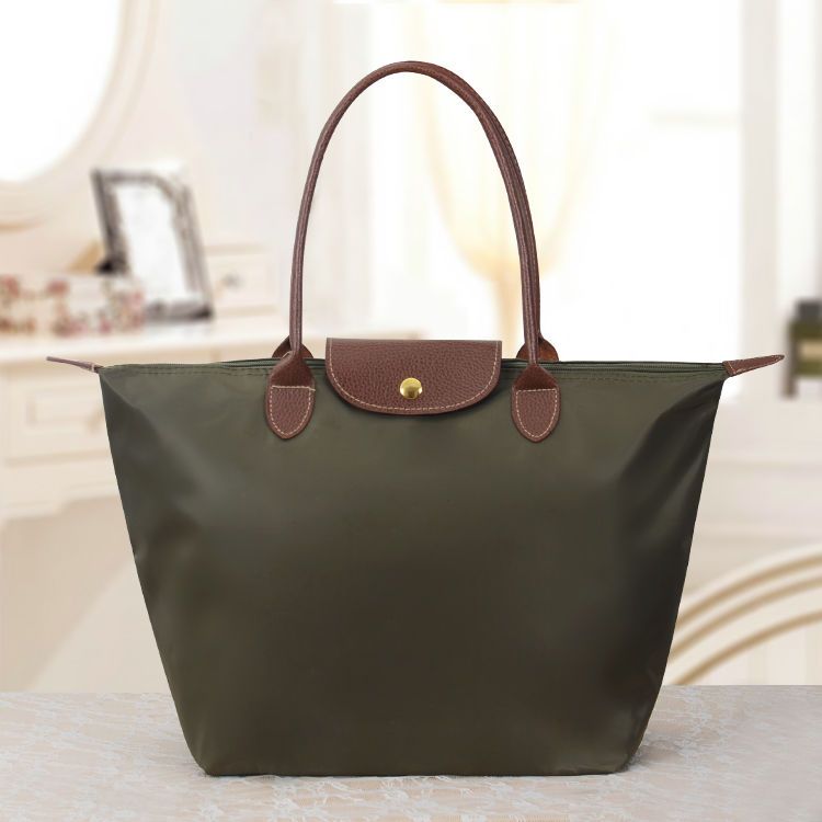 Classic Large Tote Bag With Contrast Handles