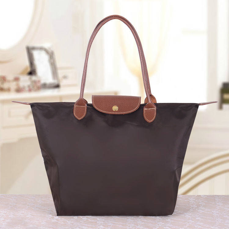 Classic Large Tote Bag With Contrast Handles