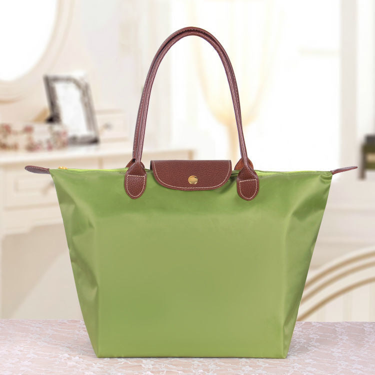Classic Large Tote Bag With Contrast Handles