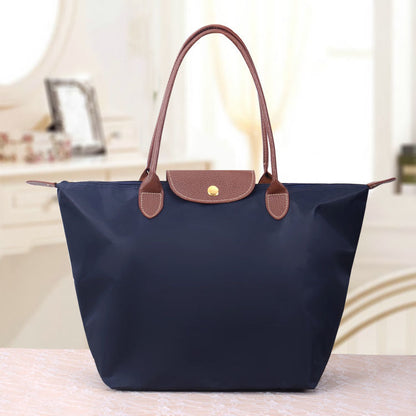Classic Large Tote Bag With Contrast Handles