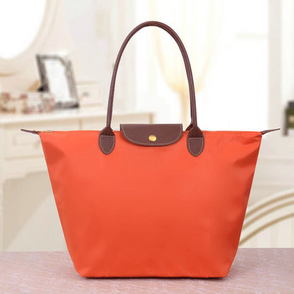 Classic Large Tote Bag With Contrast Handles