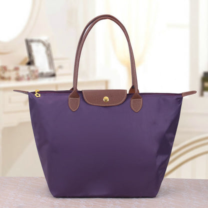 Classic Large Tote Bag With Contrast Handles