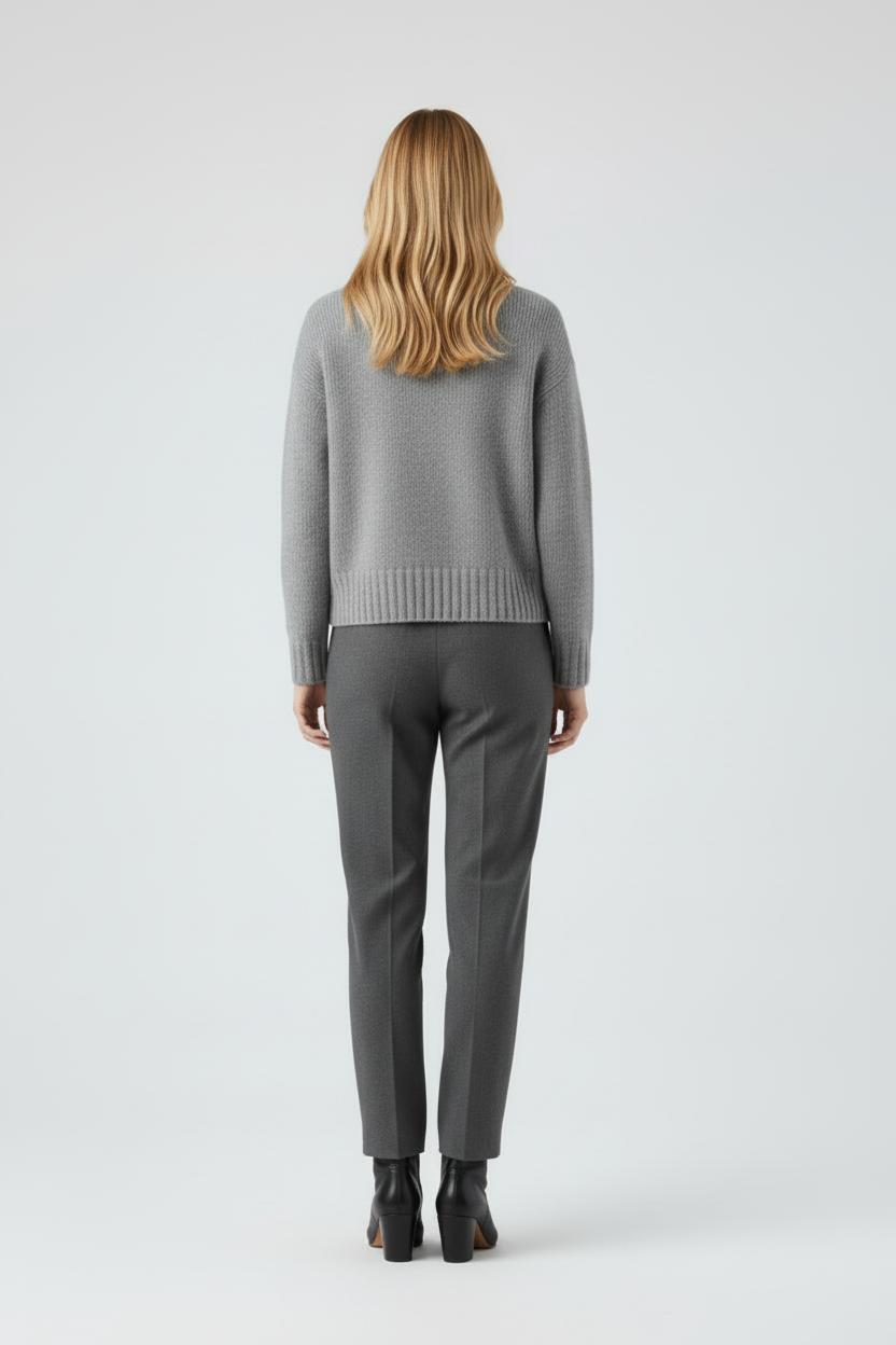 Zip Front Womens Knit Cardigan with Textured Surface Fit