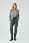 Zip Front Womens Knit Cardigan with Textured Surface Fit