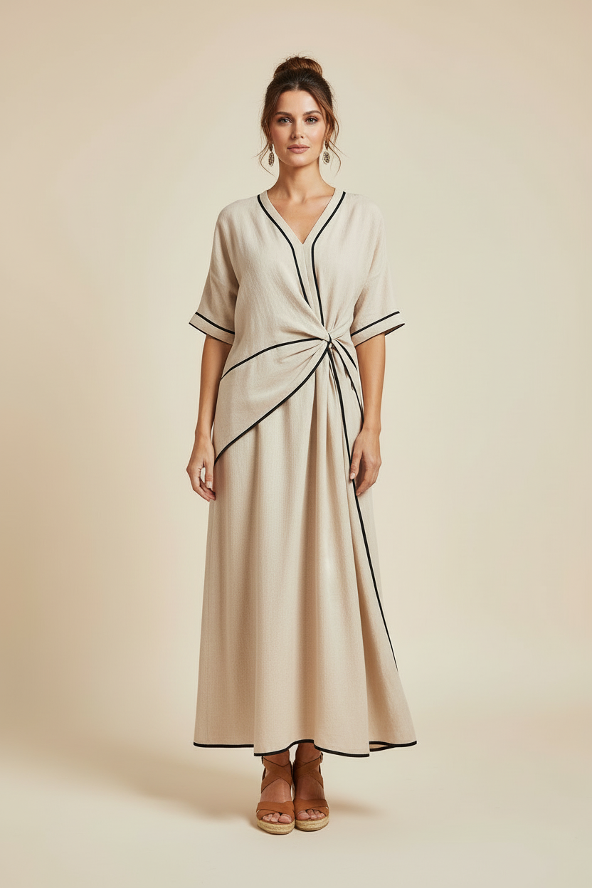 Vertical Stripe Summer Dress