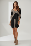 Loose Fit Womens Dress with Short Sleeves and Straight Hem