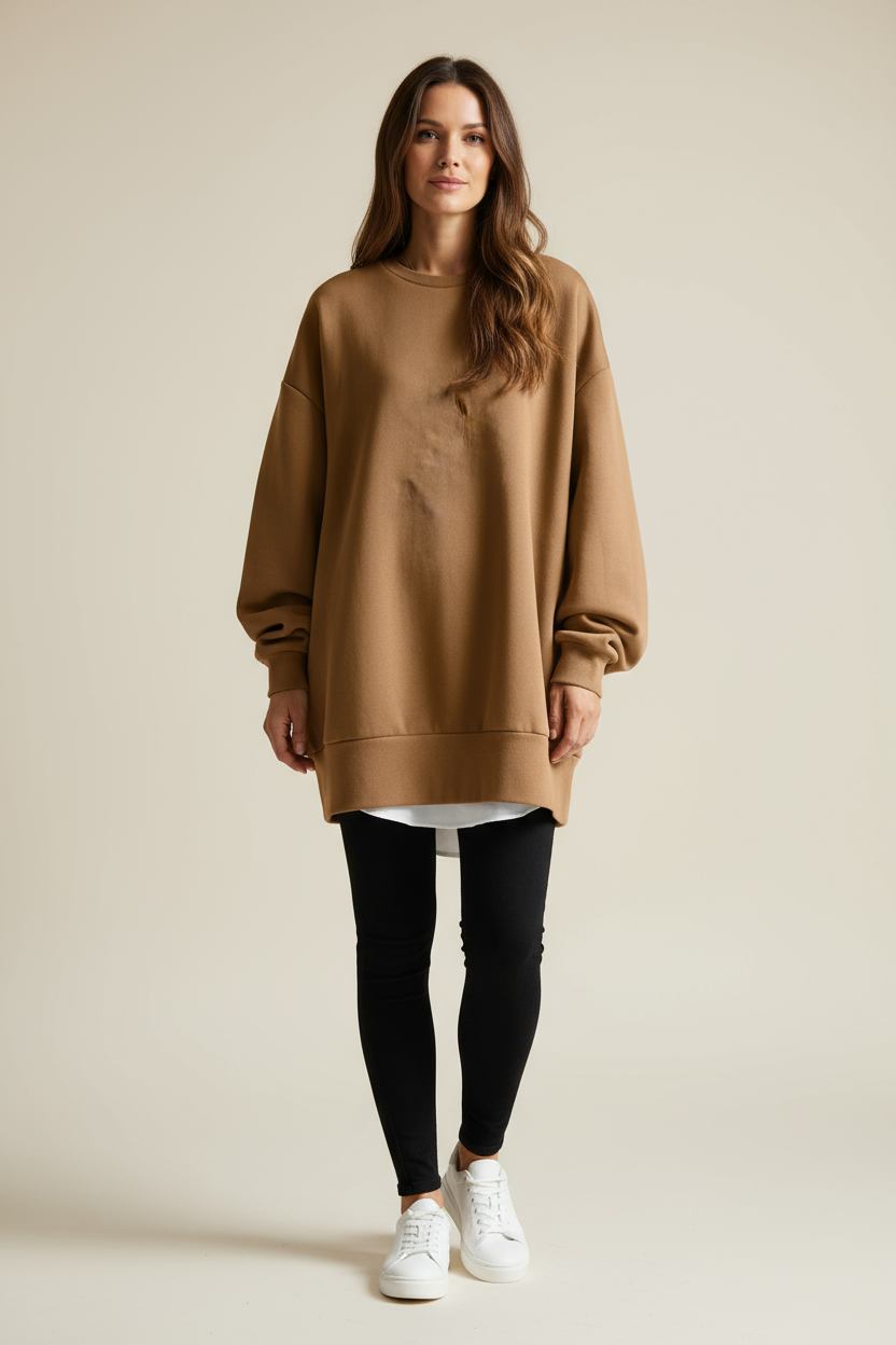 Oversized Dropped Shoulder Sweater Women Relaxed Style and Bold Colours