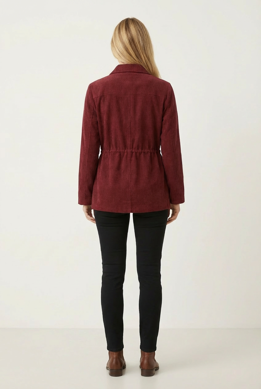 Women’s Structured Corduroy Layer with Adjustable Waist