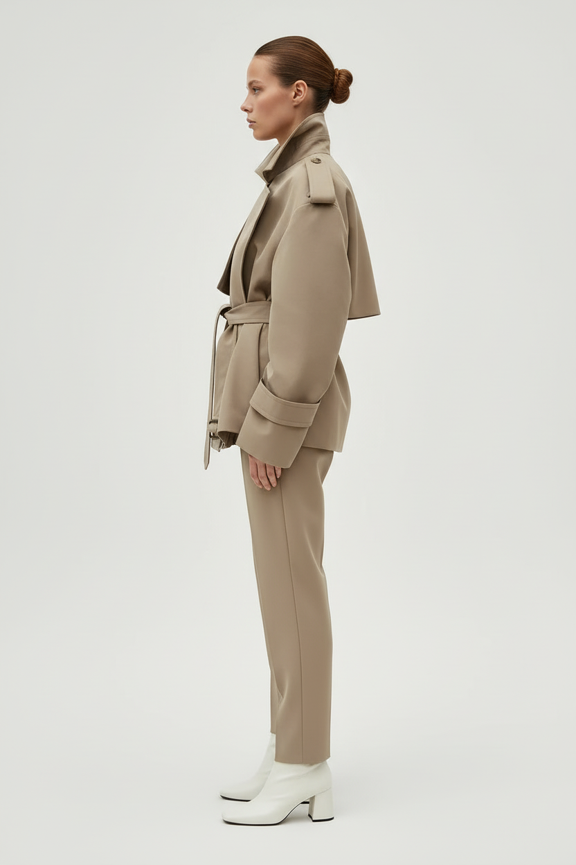 Oversized Belted Trench Coat