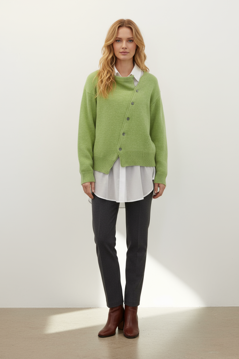 Slim Fit Knit Cardigan Women Timeless Layering