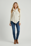 Womens Cardigan with Shawl Neckline and Button Front Fit