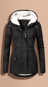 Women's Sherpa-Lined Hooded Winter Jacket