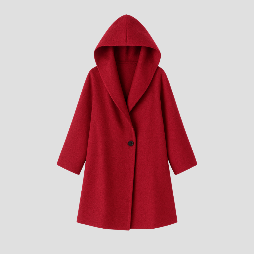 Women's Oversized Wide Collar Coat With Side Pockets