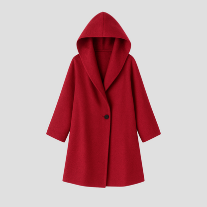 Women's Oversized Wide Collar Coat With Side Pockets