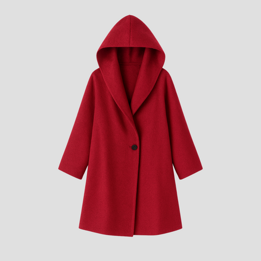 Women's Oversized Wide Collar Coat With Side Pockets
