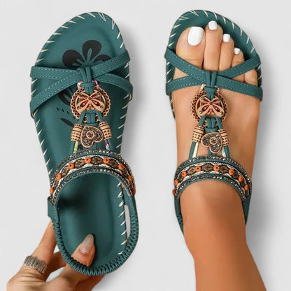 Open Toe Sandals With Secure Heel Cap