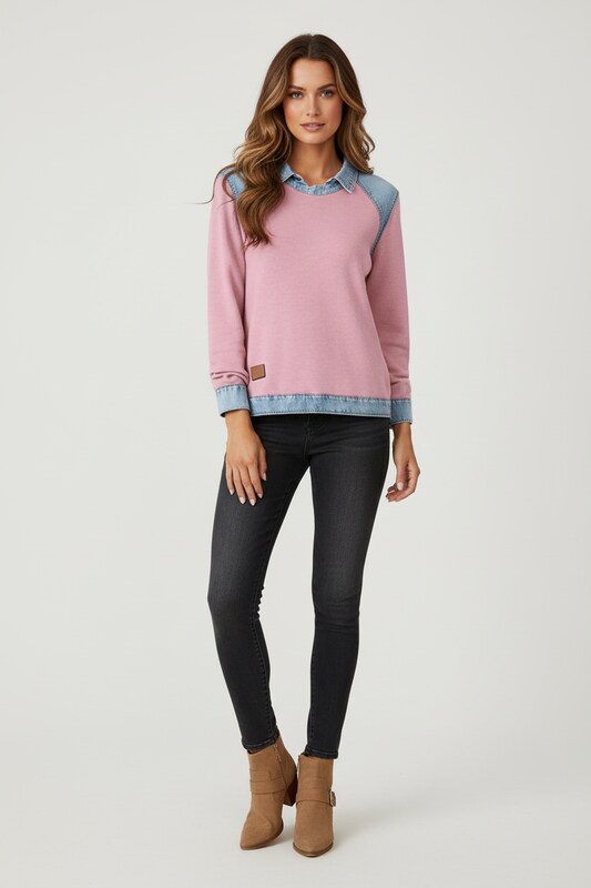 Long Sleeve Top with Modern Minimalist Fit