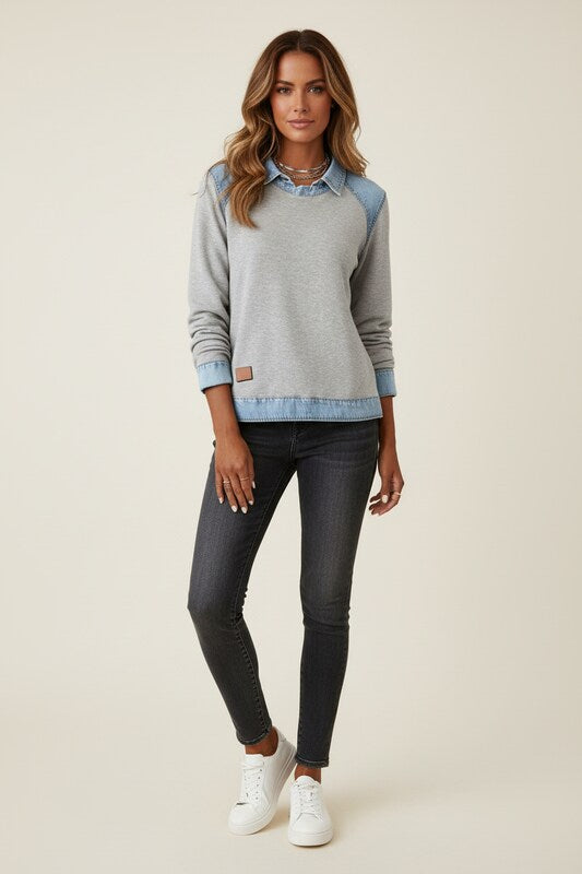 Long Sleeve Top with Modern Minimalist Fit