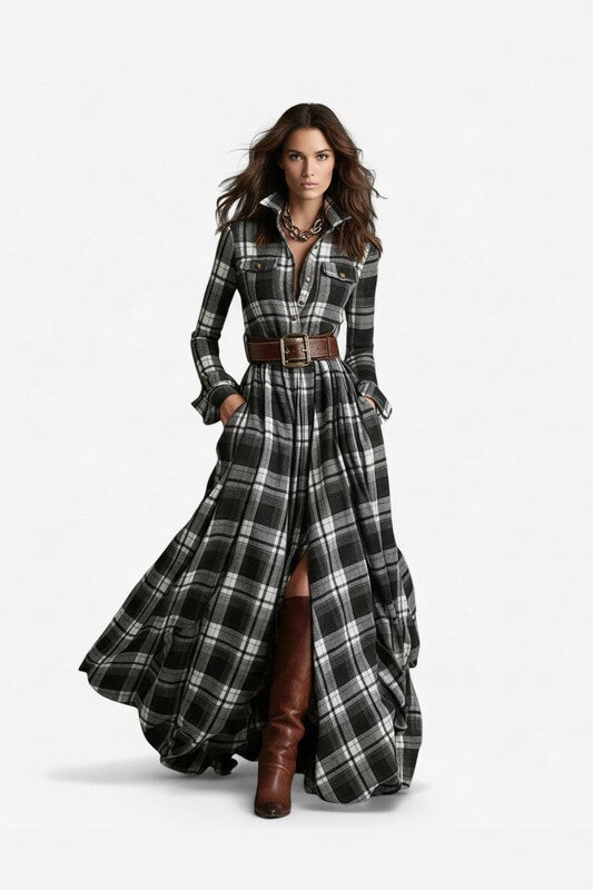 Elegant Flowing Maxi Dress with Flattering Silhouette