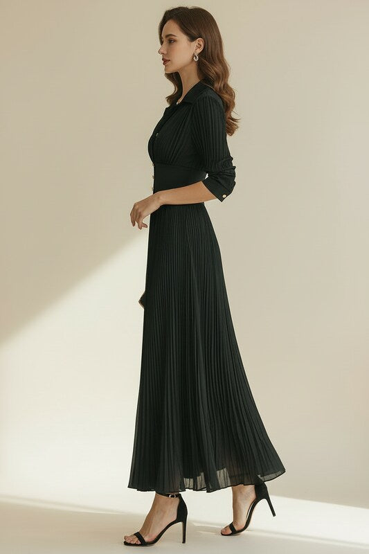 Fitted Waist Dress with Feminine Silhouette