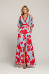 Floral Midi Dress with Feminine Silhouette and Flowing Fit