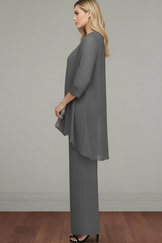 Three Piece Set with Relaxed Fit and Coordinated Design