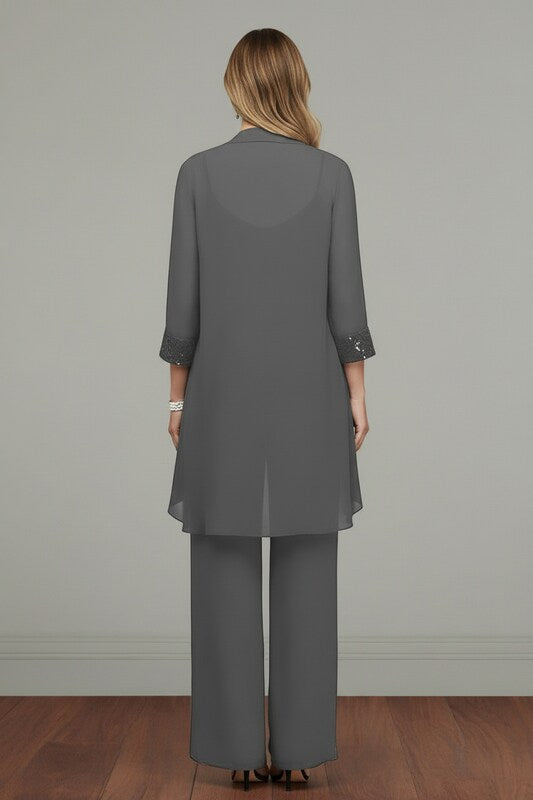 Three Piece Set with Relaxed Fit and Coordinated Design