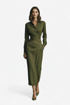 Sophisticated Wrap Dress with Flattering Silhouette