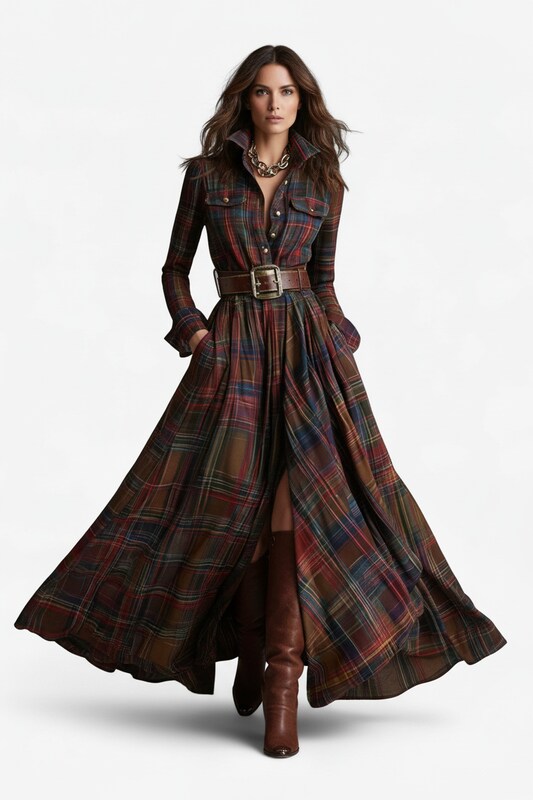 Elegant Flowing Maxi Dress with Flattering Silhouette