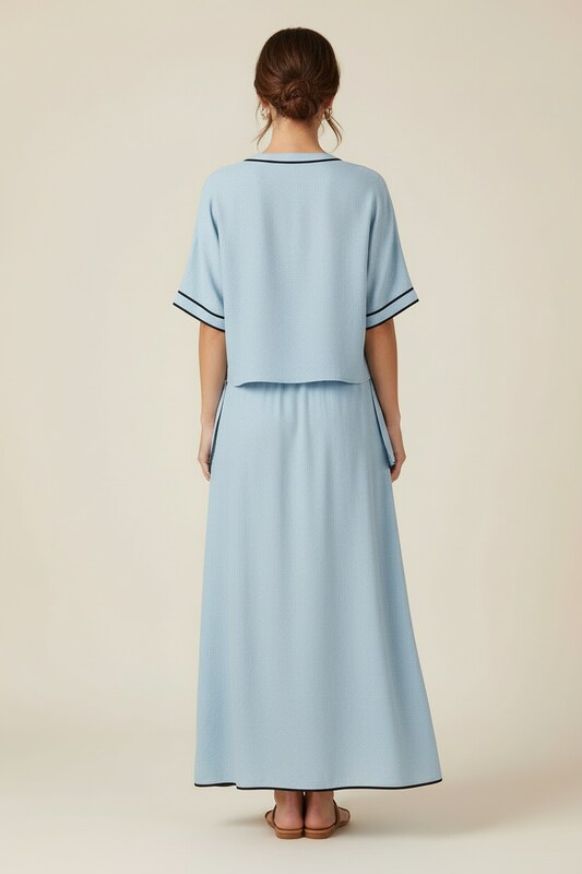 Vertical Stripe Summer Dress