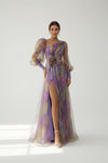 Long Sleeve Tailored Dress with Front Slit
