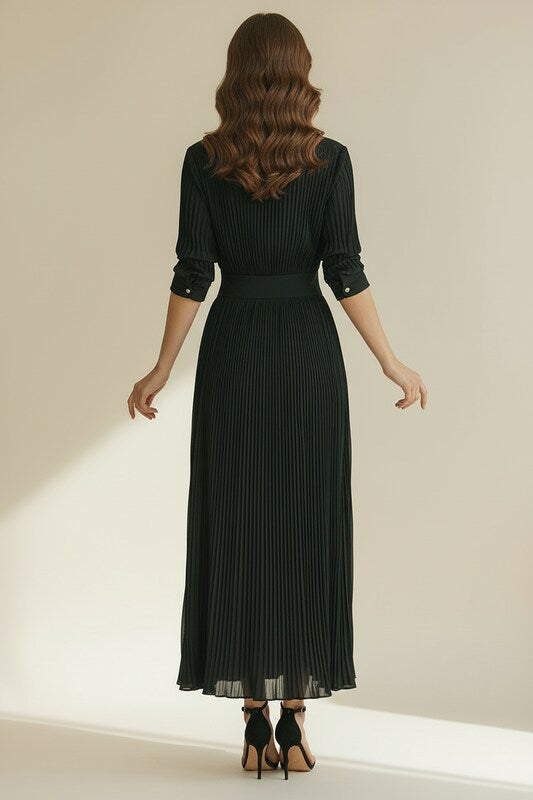 Fitted Waist Dress with Feminine Silhouette