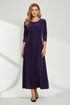 Elegant A Line Dress with Scoop Neckline