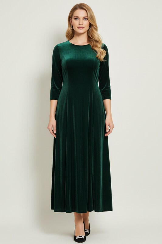 Elegant A Line Dress with Scoop Neckline
