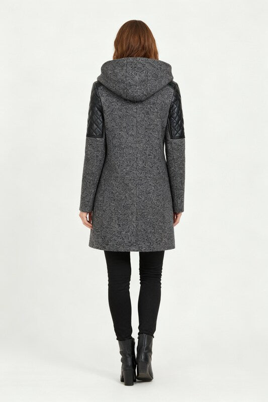 Mid Length Zip Coat Women Sleek Style