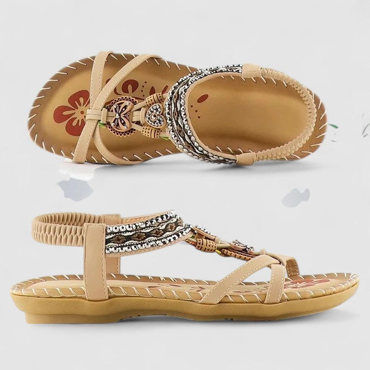 Open Toe Sandals With Secure Heel Cap